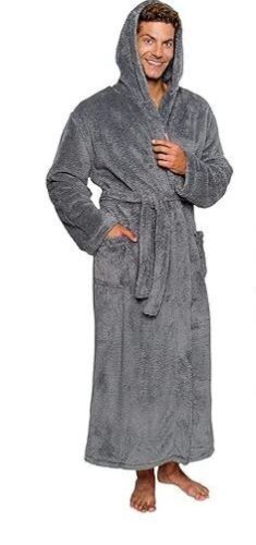 Lot of (2) Ross Michaels Mens Luxury Robe Hooded Big and Tall, S/M - Lot 616
