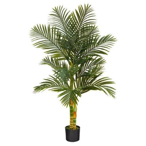 Nearly Natural 5’ Double Stalk Golden Cane Artificial Palm Tree - Lot 337