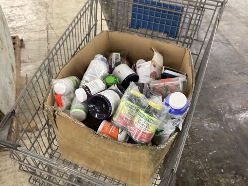 Large Lot of Vitamins & Supplements - Unknown Expirations, Cart Not Included - Lot 499