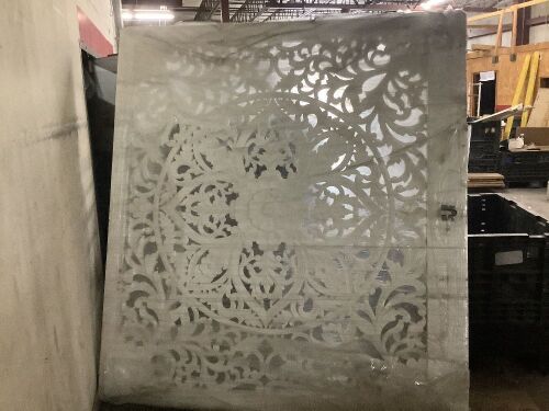 Hand Carved King Size Headboard  - Lot 75