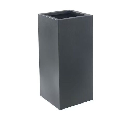 Metal Box Square Planter in Grey  - Lot 39