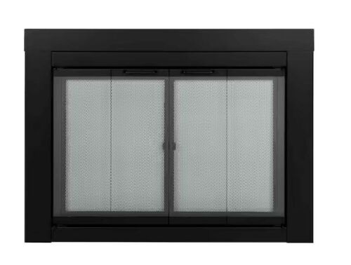 Pleasant Hearth Ascot Large Glass Fireplace Doors - Lot 59