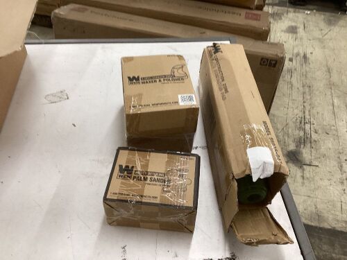 Lot of (3) Wen Tools - Orbital Polisher, Palm Sander & Plate Compactor Pad - Lot 97