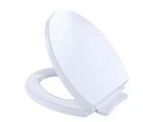 TOTO SoftClose Round Closed Front Toilet Seat in Cotton White - Lot 24