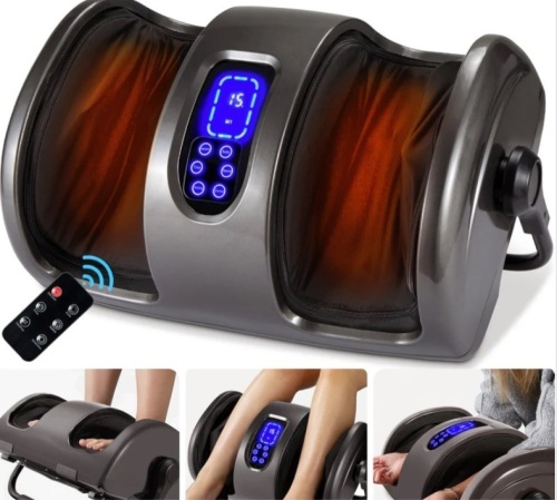 Reflexology Shiatsu Foot Massager w/ High-Intensity Rollers, Remote Control - Lot 208
