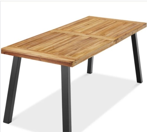 6-Person Indoor Outdoor Acacia Wood Dining Table - Lot 285