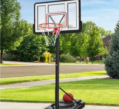 Adjustable Regulation-Size Basketball Hoop w/ Fillable Base, 2 Wheels - Lot 309