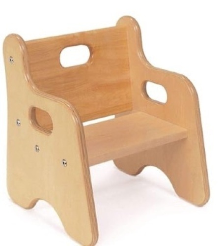 Environments First Chair, 6.5 Inch Seat Height, Durable Wooden Chair for Support and Comfort for Toddlers, Great for Preschools, Classrooms, Daycares and Homes - Lot 421