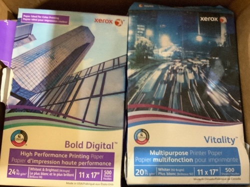 6 reams 11x17 multipurpose copy paper - Lot 427