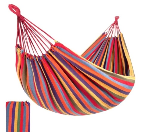 2-Person Brazilian-Style Double Hammock w/ Portable Carrying Bag - Lot 476