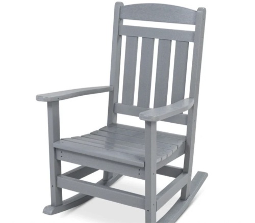 All-Weather Indoor Outdoor Porch Rocking Chair w/ 300lb Weight Capacity - Lot 495