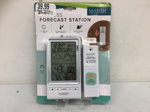 Wireless Forecast Station, Appears New, Sold as is - Lot 252