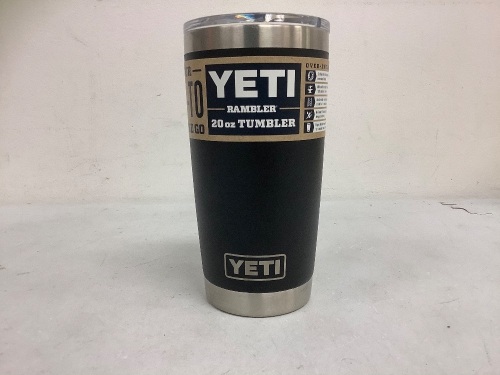 Yeti 20oz Rambler Tumbler, Appears New w/ Missing Lid Slider, Sold as is - Lot 270