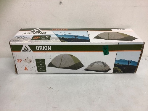 Ascend Orion 2 Person Tent, E-Commerce Return, Sold as is - Lot 324