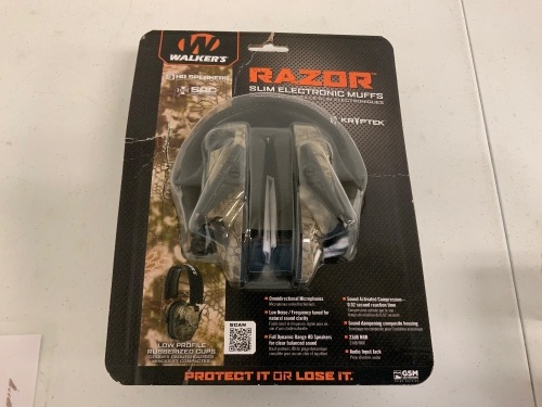 Walkers Razor Slim Electronic Ear Muffs, Appears New - Lot 486