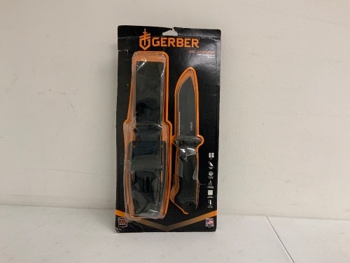 Gerber LMF II Infantry Fixed Blade Knife + Sheath, E-Comm Return - Lot 504