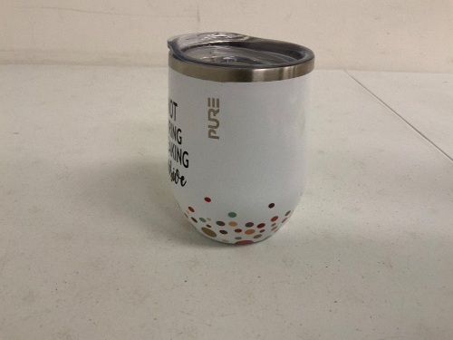 Wine Tumbler, E-Comm Return, Slider Broken on Lid - Lot 524