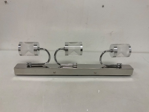 Chrome 3 Sconce Light Fixture, E-Comm Return, Appears New, Untested - Lot 603