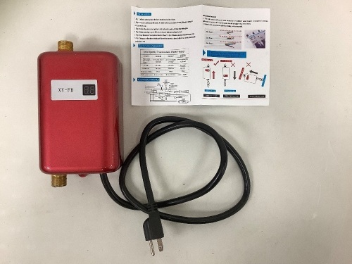 3000W Tankless Electric Instant Hot Water Heater, E-Comm Return - Lot 612