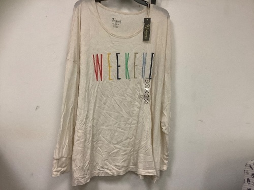 Natural Reflections Womens Long Sleeve, 3X, E-Commerce Return, Sold as is - Lot 512