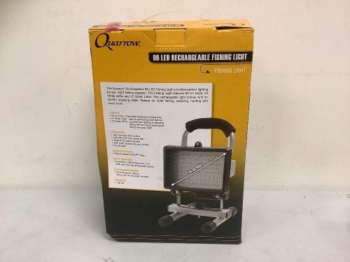 Quarrow Rechargeable Fishing Light, Appears new, Powers Up, Sold as is - Lot 157