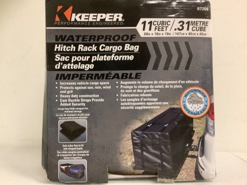 Waterproof Hitch Rack Cargo Bag, Appears New, Sold as is - Lot 657