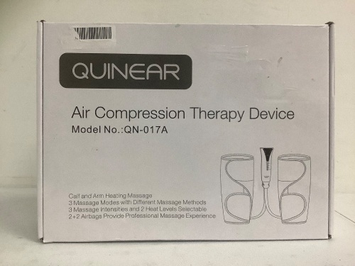 Air Compression Therapy Device, Appears new, Sold as is - Lot 666