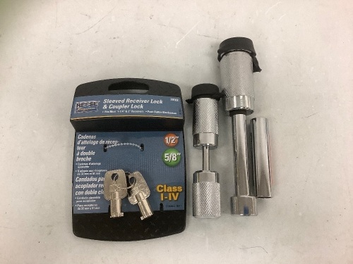 Reese Towpower Sleeved Receiver Lock and Coupler Lock, E-Comm Return - Lot 320