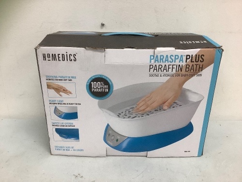 Homedics Paraspa Plus Paraffin Bath, E-Comm Return - Lot 378