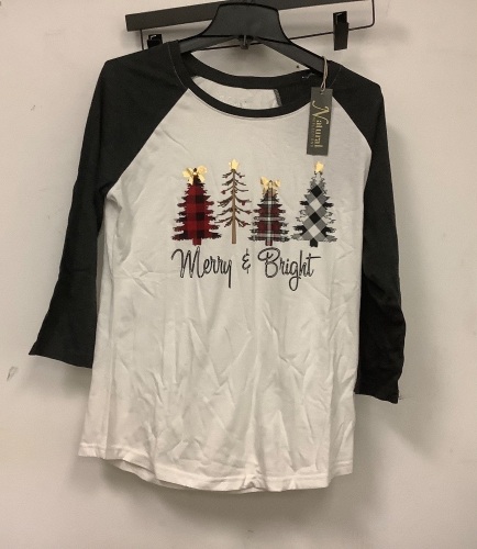 Natural Reflections Womens Christmas Shirt, M, Appears new, Sold as is - Lot 743