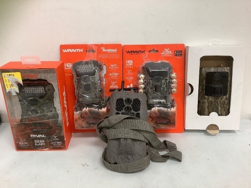 Lot of (5) Assorted Trail Cams, E-Comm Return - Lot 553