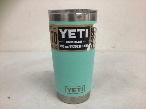 Yeti 20oz Tumbler, Appears New w/ Missing Lid Slider, Sold as is - Lot 724