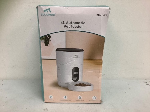 Eccomas 4L Automatic Pet Feeder, E-Comm Return - Lot 616