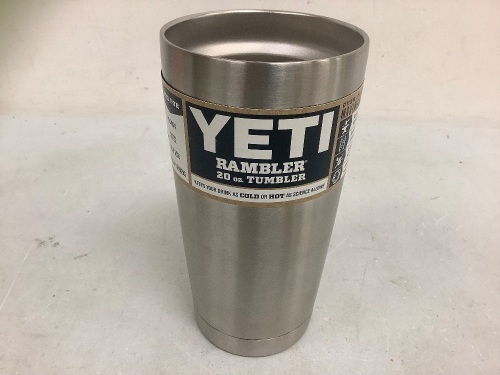 YETI 20oz Tumbler, E-Comm Return, Missing Lid - Lot 610