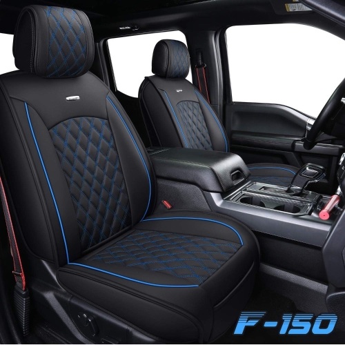 Aierxuan Car Seat Covers Full Set with Waterproof Leather, Automotive Vehicle Cushion Cover for Cars Suv Pick-up Truck Fit for 2009 to 2024 Ford F150 and 2017 to 2024 F250 F350 F450 - Lot 5757