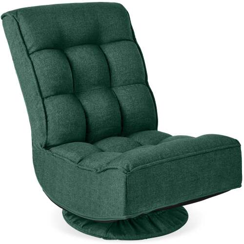 Folding Floor Gaming Chair w/ 360-Degree Swivel, 4 Adjustable Positions - Lot 5933
