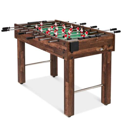 Foosball Game Table, Arcade Table Soccer w/ 2 Cup Holders, 2 Balls - 48in - Lot 6088