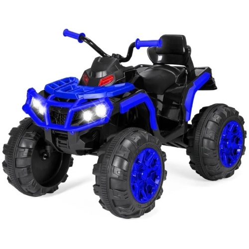 12V Kids Ride-On 4-Wheeler Quad ATV Car w/ 3.7mph Max, Bluetooth, Headlights - Lot 6011anm