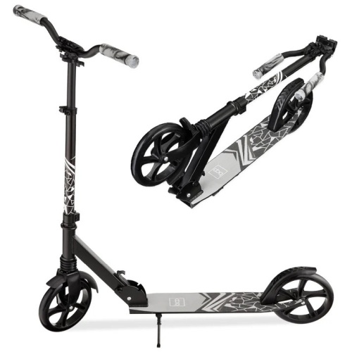 Kids Height Adjustable Kick Scooter w/ Carrying Strap, Non-Slip Deck - Lot 6364anm