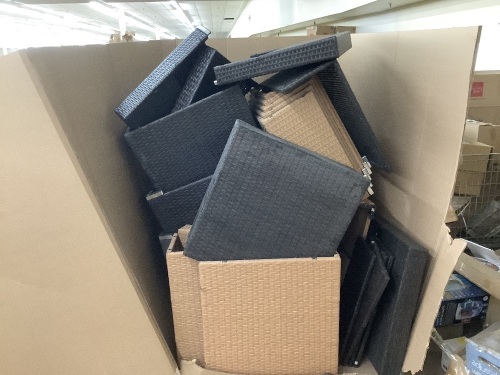 Pallet of BCP Wicker Sectional Parts - Lot 323