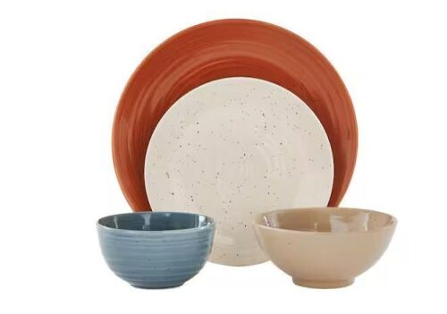 Sango Siterra Painter's Palette 16-Piece Stoneware Dinnerware Set - Lot 438