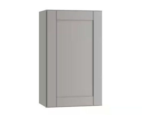 Mill's Pride Richmond Vesuvius Gray Plywood Shaker Stock Ready to Assemble Wall Kitchen Cabinet Sft Cls 15 in W x 12 in D x 30 in H  - Lot 530