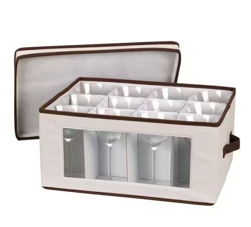Stemware Storage Chest/Goblet Canvas with Trim - Lot 615