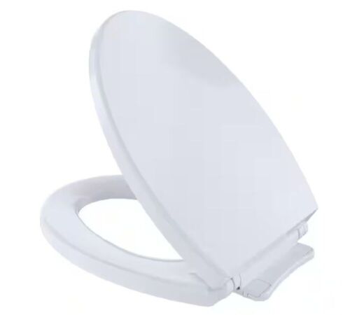 TOTO SoftClose Elongated Closed Front Toilet Seat in Cotton White - Lot 765
