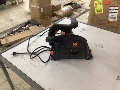 WEN CT1274 12-Amp 7-1/4-Inch Variable Speed Plunge Cut Circular Track Saw - Lot 510