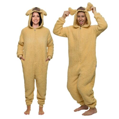Funziez! Sherpa Golden Retriever Dog One Piece Costume, Medium  - Lot 294