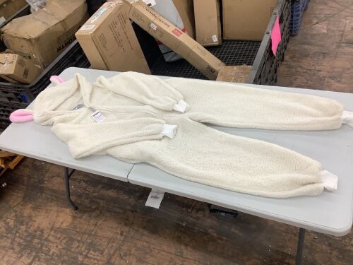 Funziez! Sherpa Adult Onesie Bunny Costume, Medium - Lot 286
