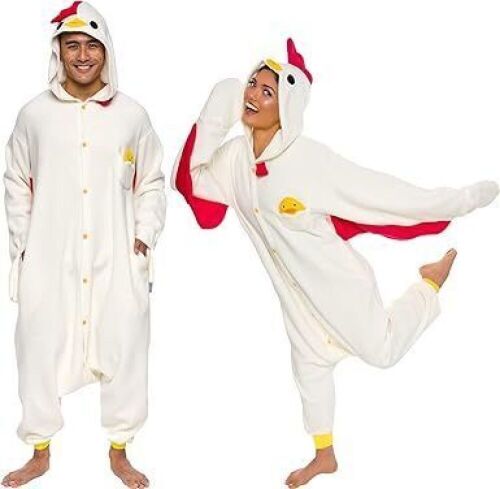 Funziez! Plush Adult Onesie Chicken Costume, XS - Lot 291