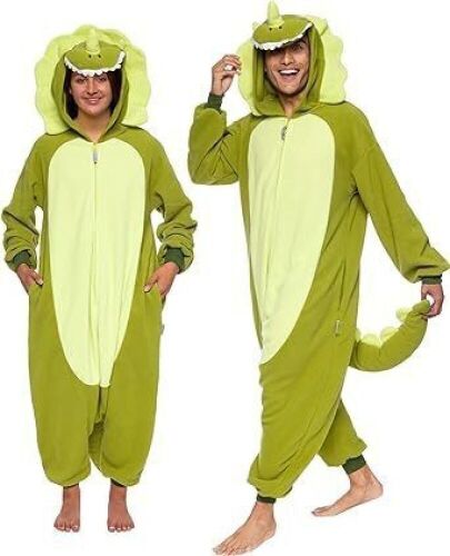 Funziez! Plush Adult Onesie Triceratops Costume, 2XL - Lot 292