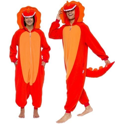 Funziez! Plush Adult Onesie Triceratops Costume, 2XL - Lot 746